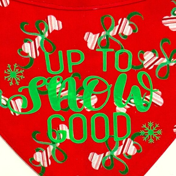 NEW HOLIDAY CUSTOM MADE "TIE & GO" Reflective Dog Bandanas - Picture 10 of 11